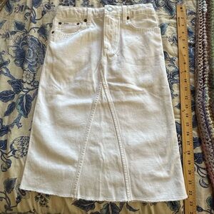 Polo by Ralph Lauren White Pencil Skirt